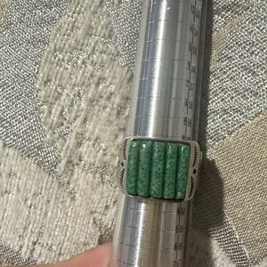 Carolyn Pollack Green Stone 925 Ring